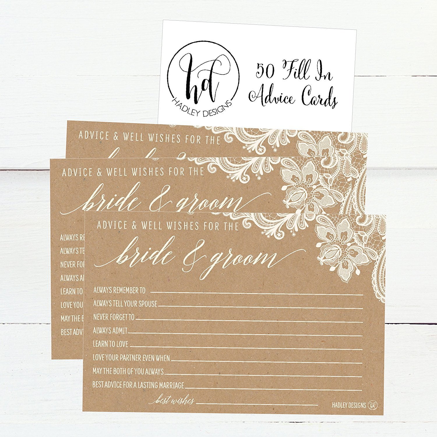 50 4x6 Floral Wedding Advice & Well Wishes For The Bride and Groom Cards,  Reception Wishing Guest Book Alternative, Bridal Shower Games Note Card  Marriage Advice Bride To Be, Best Wishes For