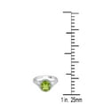 thumbnail image 2 of AoneJewelry 1.95 Carat Diamond and Oval Shape Peridot Ring In 10K Solid Rose, White & Yellow Gold, 2 of 5
