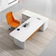 thumbnail image 2 of Executive Conference Desk Vanity Drawers Modern Student Meeting Office Desk Work Corner Mesa Escritorio Office Desk Accessories My Lux Decor Round, 2 of 18