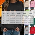 thumbnail image 4 of Dpjklzsn Women’s Halloween Pumpkin Sweatshirt, Glitter Jack O Lantern Graphic Crewneck Pullover, Long Sleeve Fall Casual Sweatshirt Top, 4 of 6