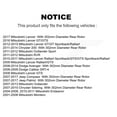 thumbnail image 2 of TEC Rear Ceramic Disc Brake Pads TEC-868 for Car Mitsubishi Jeep Lancer Patriot Chrysler Compass Outlander Dodge 200 Avenger Sebring Caliber Sport RVR Endeavor Montero, 2 of 10