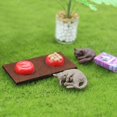thumbnail image 2 of 1/12 Outdoor Micro Landscape Decor - Miniature Resin Dog Food Bowl Model Toy - Dolls House Pet Accessory, 2 of 8