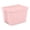 Strawberry Smoothie, variant on Sterilite 18 Gallon Large Storage Bin, Plastic Storage Container with Snap-On Lid, Gray