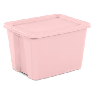 Sterilite 18 Gallon Tote Box, Moda Purple, Lightweight Plastic
