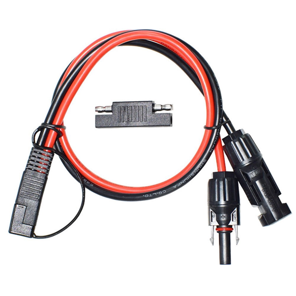 0.5M Solar Pv Panel Extension Cable Sae Photovoltaic Connector Wire 10Awg