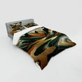 thumbnail image 2 of Ambesonne Mid Century Modern Bedding Set 4 Pcs, Groovy Mountains, Calking, Teal Pale Vermilion Pearl, 2 of 2