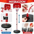 thumbnail image 5 of Ayieyill Kids Basketball Hoop with 3 Balls, Basketball Hoop Indoor Toddler Basketball Hoop Basketball Goals Indoor Outdoor Play, 5 of 8