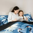 thumbnail image 5 of Castle Fairy Boys Girls Floral Crane Twin Comforter Sets,Japanese Style Bedding Set, 5 of 8