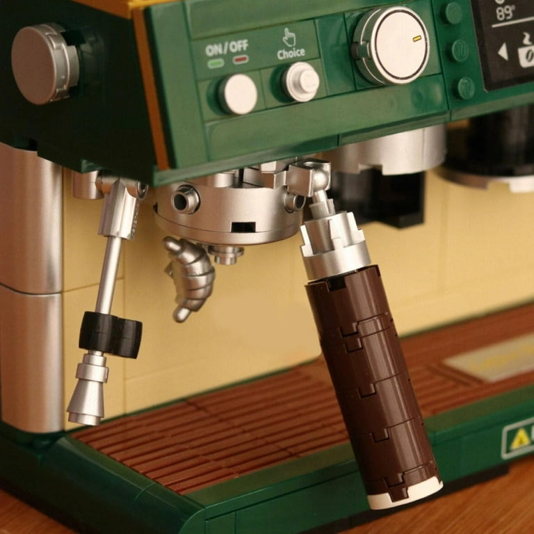 Auspcers Technik Coffee Machine Building Blocks Kit, 928 Pieces Coffee Machine Kitchen Collectible Building Blocks Kit, Creative Coffee Machine Model Kit, Not Compatible With Large Brands