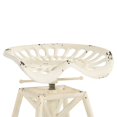 thumbnail image 4 of Armen Living Tabouret de Bar Industriel Réglable Osborne, Finition Blanche Antique, 4 of 6