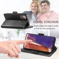 thumbnail image 4 of Case for Samsung Galaxy Note 20 5G Cover Leather Wallet Folio Case Book Design Flip Magnetic Closure - Black, 4 of 5