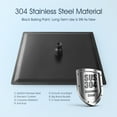 thumbnail image 3 of 1-Spray 12 in. Single Wall Mount Square Fixed Rain Shower Head in Matte Black, 3 of 7
