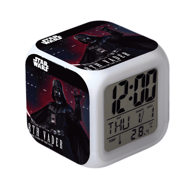 Star Wars Alarm Clock Movie The Force Awakens LED Alarm Clock Square