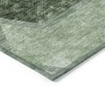 thumbnail image 5 of HomeRoots 581334 10 x 14 ft. Geometric Washable Indoor & Outdoor Rectangle Area Rug, Olive Green & Artichoke Green, 5 of 5