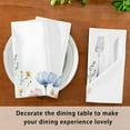 thumbnail image 6 of Napkin Satin Napkin 20*20Inchx4 Kitchen Towel Dinner Plate Towel Decorative Towel Napkin Tea Towel Suitable For Kitchen Table Watercolor Blue Flowers, 6 of 8