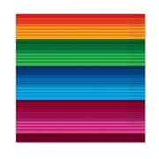 Multicolor Fiesta Theme Beverage Napkins