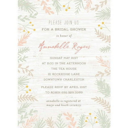 Bride Botanical Standard Bridal Shower Invitation