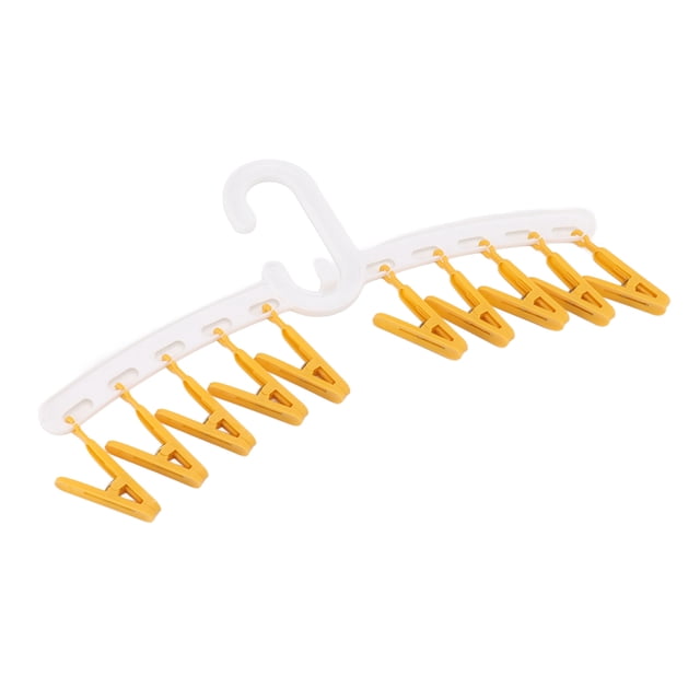Tendedero de ropa de plástico,Clips de plástico para calcetines, suministros de secado, Clips, tendedero, integración perfecta