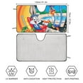 thumbnail image 2 of Looney Tunes Bugs Bunny Windshield Sun Shade - Car Sun Shade Windshield Keeps Interior Cool, Reflector Sunshade, Foldable Sunshade for Car Windshield for Cars, SUVs 51"x28", 2 of 8