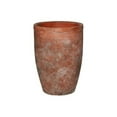 thumbnail image 1 of Urban Trends Collection 51101 Ceramic Round Flower Pot with Wide Mouth & Tapered Bottom, Vermilion, 1 of 1