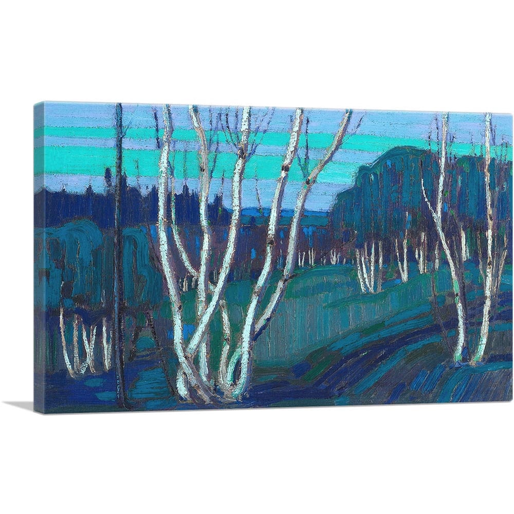 ARTCANVAS Silver Birches Winter 1915 Canvas Art Print by Tom Thomson