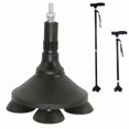 thumbnail image 1 of Quad Walking Canes Replacement Tip 4 Legs Support Walking Stick Base Shock Absorption Anti Slipping for Elderly Avoid Stumbling, 1 of 5