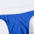 thumbnail image 5 of TANBOM Men's Low Rise Tagless Pouch Design Breathable Thong Underwear, Blue, 1-Pack, L, 5 of 9