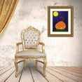 thumbnail image 3 of Grey, Jace 12x14 Gold Ornate Wood Framed with Double Matting Museum Art Print Titled - Halloween Pumpkin B, 3 of 4