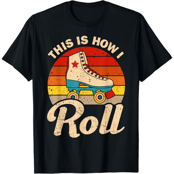 Cool Roller Skate For Men Women Speed Skating Inline Skate T-Shirt