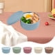 thumbnail image 1 of Organizador dispensador de queso – Recipiente plástico de plástico con tapa abatible, fruta, jengibre, ajo, soporte de especias, hermético, transparente, rosa, azul, verde, marrón, 14,5x14,5x6,8 cm, 1 of 6