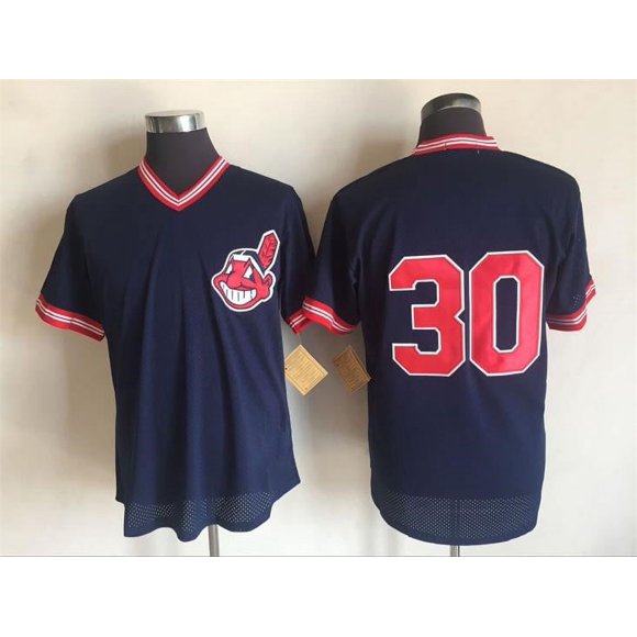 Retro baseball jersey Indians Cleveland Indians jersey embroidered baseball jersey