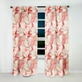 thumbnail image 2 of Designart "Tropical Lineage" Tropical Pink Curtain 1 Panel, 2 of 6