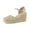 Gold, variant on Cushionaire Flora Platform Espadrilles for Women, Dressy Wedge Closed Toe Sandals with Ankle Strap and Cushioned Footbed