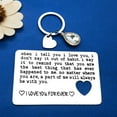 thumbnail image 3 of Anniversary Engraved Wallet Insert Card Keychain Set Valentines Day Gift for Couple Husband Wife I Love You Jewelry Engagement Metal Wallet Card Gift Christmas Birthday Gift for Women Men Her Him, 3 of 4