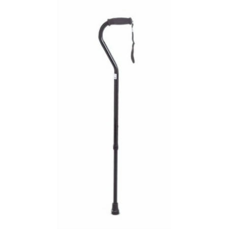Offset handle adjustable aluminum cane, bronze, 6ea