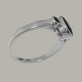 thumbnail image 3 of LBG British Made 10k White Gold Natural Sapphire Womens Anniversary Ring - 33 size options - Size 4.75, 3 of 6