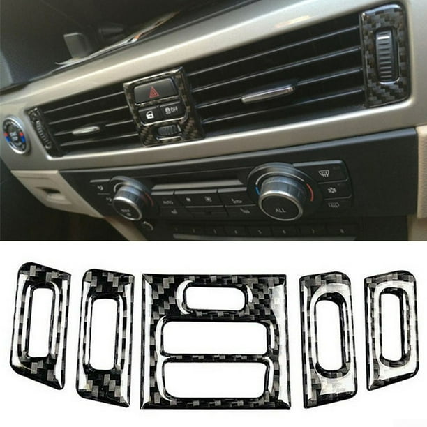 Car Carbon Fiber Interior Central Air Vent Outlet Trim For Bmw E90 E92 E93 Walmart Com Walmart Com