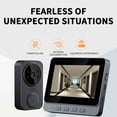 thumbnail image 6 of Egmy Video Door Bell Camera Wireless,Visual Intercom Doorbell for Home Use with Screen Wireless Intelligent High-definition Video Monitoring Voice Dingdong,Smart Wireless Video Doorbell with Chime, 6 of 9
