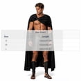 thumbnail image 2 of Caywon Men's Costume Capes & Cloaks, Spartan Roman Style Single Shoulder with Metal Buckle, Solid Color Halloween Cosplay Party Daily Wear for Men, 2 of 8