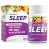 (2 Pack) OptiMind Sleep (Formally RestUp) Fast-Acting Sleep Aid | Non-Habit Forming | Melatonin Magnesium 5-HTP L-Theanine | Natural Tropical Flavor Fast Dissolving Tablets (30ct) | Packaging May Vary