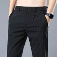 thumbnail image 3 of Pantalones de traje para hombre de talla grande y enfriamiento, pantalones grises de seda de hielo para hombre, ropa de trabajo clásica china de lujo para hombre, ropa de primavera barata, 3 of 5