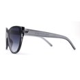 thumbnail image 4 of Womens Luxury 90s Designer Inset Lens Shield Large Cat Eye Sunglasses Slate Smoke, 4 of 4
