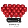thumbnail image 4 of 20 Pcs Couvre-Écrou de Roue de Voiture Universel Embouts de Pneu en Métal de Véhicule Accessoires Modifiés de Remplacement Automobile Rouge 17mm, 4 of 6
