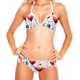 thumbnail image 2 of Valentine's Day Love Women's Swimsuit Bikini Set with Detachable Sponge, Adjustable Strap, Two-Pack - Ideal for Beach, Pool, Swim Parties, 2 of 6
