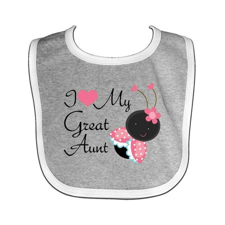 Great Aunt Bib - I Love My Great Aunt Baby Bib