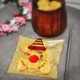 thumbnail image 2 of 100PCS Feliz año de nuevo Panadería Embalaje Cumpleaños Bolsas Macarena Bolsas de la galleta, 2 of 7