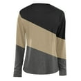 thumbnail image 5 of Women Fall Fashion Clothes 2023 Long Sleeve Shirts Color Block Patchwork Casual Lightweight Crewneck Pullover Blouse Womens Clothes, 5 of 5