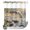 Taupe, Slate, variant on No Hook Shower Curtain, Wild Wolf Shower Curtains for Bathroom with See Through Top Window, Animals Forest Creek Stone Natural Scenery Waterproof & Washable Bath Curtain Long 72"x78"