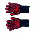 thumbnail image 3 of 1 par de guantes para barbacoa resistentes al calor, tamaño único, antideslizantes, transpirables, elásticos, con apertura de muñeca, guantes para cocinar a la parrilla, 3 of 8