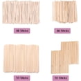 thumbnail image 3 of Mibly Palitos de madera para cera 200 piezas, tamaños surtidos, 3 of 6